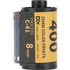 dsheng Pellicola a Colori per Fotocamera C41 Film Decarbonizzato Retro 320 400 Gradi Iso Scanner per Negativi per Diapositive Antichi (8 fogli)