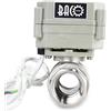 BACOENG Valvola Motorizzata AC110-230V 2 Vie 3/4 DN20 Acciaio Inox Elettrica Valvola a sfera Motorizzata Elettrovalvola No