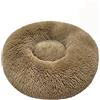 Odot Cuccia Gatto Cane Interno, Cuccia per Cani Rotondo Ciambella, Tinta Unita Morbido Antiscivolo Lavabile Taglia Piccola e Media Letto per Animali (Kaki,S(40cm))