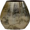 DRW Vaso da tavolo in metallo ottone dorato 27x13x26cm