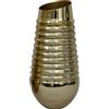 DRW Vaso da tavolo in ottone dorato 21 x 43 cm