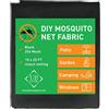 UB-STORE Zanzariera Nera 3x3 o 3x6 Metri | Rete Anti-Insetti per Soffitti da Giardino, Terrazze, Esterni e Finestre | Protezione a Maglia Fine per Giardino