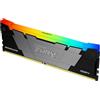 Kingston FURY Renegade RGB 16GB 3600MT/s DDR4 CL16 DIMM 1Gx8 Memoria Gaming per Computer, KF436C16RB12A/16