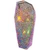 JNNJ Cestino per Auto Con Coperchio, Pattumiera Console in Strass, Mini Bidone Della Spazzatura Bling Adatto per Automobili, Camere (Colorato)