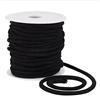 BENECREAT Corda di Ricambio con Coulisse Nera da 25 m, Sostituzione del Cordoncino Morbido in Policotone da 6 mm con Bobina di Plastica per Cappotti, Pantaloni e Pantaloncini