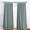 PONY DANCE Tende Oscuranti Termiche per Interni 2 Pezzi 140x245 CM Tende per Salotto Eleganti con Passanti Curtain Oscurante Finestra, Blu Grigiastro