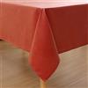 Homaxy Tovaglia effetto lino, lavabile, con effetto loto, rettangolare, 140 x 180 cm, impermeabile, biancheria da tavola, antimacchia, rosso mattone