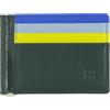 DUDU Portafoglio Uomo con Fermasoldi in Pelle Porta Carte di Credito Clip Banconote Sottile Porta Tessere Mangrove