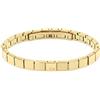 Calvin Klein Braccialetto a maglie da uomo Collezione MINIMALISTIC SQUARES in Acciaio Inossidabile o Pelle, Stainless Steel, Oro (Gold)
