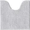 Decomira Tappeto Bagno Antiscivolo in Ciniglia | Tappetino bagno super assorbente, lavabile in lavatrice | Per il bagno, la doccia, la vasca da bagno o come tappetino WC | Grigio - 45x45 cm WC