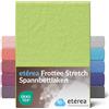 etérea Himmlische Qualität etérea Frottee Lenzuolo con Angoli 180x200-200x200 cm Lind Epaisseur 15-25 cm - 80% Cotone + 20% Poliestere - Oekotex Letto Copripiumino Materasso - Lenzuola 180x200cm - 200x200cm Verde
