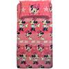 hermet Completo Letto Lenzuola Disney Minnie Topolina 100% Puro Cotone Una Piazza e mezza Sopra + Sotto con angoli + 1 Federa