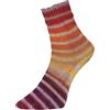 Woolly Hugs Paint Socks di Veronika Hug, 4 fili, 100 g/420 m, 75% lana vergine, 25% poliammide, 2 calze identiche a maglia, (200 giallo-arancio)