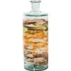 DRW Vaso in vetro riciclato in multicolore, 15 x 40 cm, bocca 4 cm