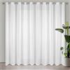 Eurofirany LUCY Tenda in Voile, Tenda Trasparenti con Occhielli - 1 Unità, Per Camera da Letto, Soggiorno, Cucina, Interni, 200x250 cm, Bianco