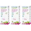 Masmi 3 x 24 adattabile in cotone biologico Masmi Flex salvaslip (per slip, bikini, tanga, tanga, perizoma) certificata anallergico, biodegradabile, profumo, cloro e Diossina free