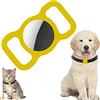 PKQTOP Custodia Protettiva in Silicone per AirTag，Custodia Compatibile con Apple Airtag GPS Finder Collare per Cani e Gatti