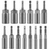 CPROSP 14pcs Bussole Esagonali per Avvitatore 1/4'', Sdattatore Esagonale Chiavi Bussola 6,7,8,9,10,11,12,13,14,15,16,17,18,19mm