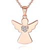 Jrêveinfini Angelo Custode Collana Bambina Donna Oro Rosa Argento 925, Personalizzata Collana Donna Amicizia Mamma e Figlia, Idee Regalo Battesimo Originali Donna Compleanno Bambina Mamma