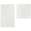 andiamo - Tappetino da bagno in microfibra, disponibile in diversi colori e dimensioni, certificato Oeko-Tex 100, Poliestere, crema, bianco., Set 1x 50 x 80 cm + 1x 50 x 50 cm