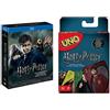 Warner Home Video Harry Potter Collection (Standard Edition) (8 Blu-Ray) + Mattel Games - UNO Versione Harry Potter, Gioco di Carte, FNC42