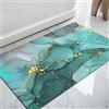 DEXI Tappeto Bagno Assorbente 43 x 80 cm, Tappeti Antiscivolo e Lavabile, Ultra-sottile, Asciugatura Rapida Tappetino per Porta Doccia, Verde