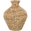 DRW Vaso da tavolo in erba di mare in naturale 30x37cm