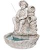 Design Toscano KY697 Piccolo pescatore alla fontana scultorea Fishin' Hole, finitura in pietra antica