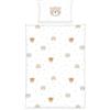 Herding Set di Biancheria da Letto Invernale, Little Friends, Federa 40 x 60 cm con Chiusura a Busta, Copripiumino 100 x 135 cm con Cerniera, 100% Cotone/Flanella