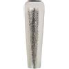 DRW Vaso da pavimento in metallo ottone argentato 20 x 67 cm