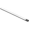 Emuca - Applique LED Kaus Black ricaricabile via USB con sensore tattile di prossimità, 600mm, Verniciato nero