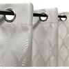 Atout Ciel Tenda fantasia 100% oscurante con occhielli, 140 x 240 cm, pronta da appendere, beige