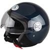 AL Helmets CASCO DEMI-JET AL HELMETS MOD. 101 COLORE BLU METALLIZZATO MISURA S