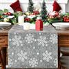 COLOFALLA Runner da Tavolo Natalizio Corridore da Tavolo Natale Fiocco di Neve Tovaglia Natalizia Copritavolo Decorazioni Natalizie Tavola Centrotavola Natale Cucina Fai da Te