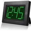 KWANWA Sveglia Digitale, Sveglia Digitale Batterie, Sveglia Digitale a Pile con Ampio Display, Funzione Snooze, Portatile, 12/24hr, Sveglia da Comodino