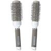 Canzoon Spazzola Termica Tonda 2Pcs Spazzola Rotonda Capelli Spazzola Ceramica Professionale Per Asciugare I Capelli, Capelli Lunghi, Apelli Ricci, Acconciatura(Grigio)
