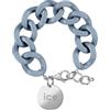 ICE-WATCH - Jewellery - Chain Bracelet - Artic Blue - Silver - Bracciale in Maglia Blu XL da Donna con Medaglia d'Argento (020918)