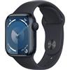 Apple Smartwatch Apple Watch Series 9 GPS 41mm Cassa in alluminio con cinturino sportivo M/L Mezzanotte [MR8X3QC/A]