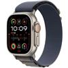 Apple Smartwatch Apple Watch Ultra 2 GPS + Cellular 49mm Cassa in titanio con cinturino Alpine loop S Blu [MREK3FDA]