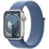Apple Smartwatch Apple Watch Series 9 GPS 41mm Cassa in alluminio argento con cinturino Sport loop Blu inverno [MR923]