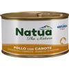 Natua Cat Natural in Broth - Pollo (Petto e Coscia) con Carote - 85 gr