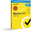 NortonLifeLock Norton 360 Deluxe 2024 Antivirus per 3 dispositivi Licenza di 1 anno Secure VPN e Password Manager PC,