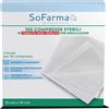 SO.FARMA.MORRA SpA Sofarmapiù Compresse Sterili di Garza Idrofila 10x10cm - Confezione da 25 Pezzi - Garza di Qualità per Medicazioni Precise