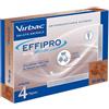 VIRBAC Srl Effipro Spot-On Antiparassitario per Cani 4 Pipette da 4,02ml - Protezione Duratura per Cani 40-60kg da Pulci e Zecche