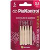 IDECO Srl Interbrush Natural 0,5 mm Plakkontrol, Scovolini Interdentali in Bamboo, Confezione da 5