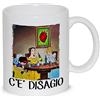 thedifferent Tazza Colazione Latte thè Mug Relax con grafica simpatica - Principesse favole c'è disagio - Amica Sorella Zia Mamma Figlia compleanno natale