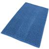 BM 4138 Tappeto Bagno Assorbente a Pelo in Microfibra Ciniglia 45x75 cm Grigio Tappetino Lavabile Morbido Assorbente da Terra per Vasca