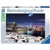 BRIO Ravensburger - Puzzle Inverno a New York, 1500 Pezzi, Puzzle Paesaggi per Adulti e Ragazzi, Idea Regalo per Lei o Lui, 80x60 cm