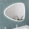 DEGHI Specchio led 90x75 cm luce fredda forma a goccia - Rain