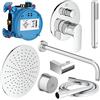 Ideal Standard - Concept Air, Kit doccia completo, Set 8 pezzi per doccia, Cromato